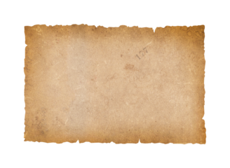  treasure map, paper scroll template, isolated, extracted on transparent background, png file