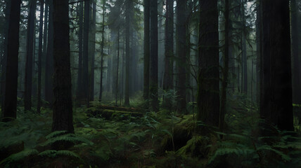Fog in the forest