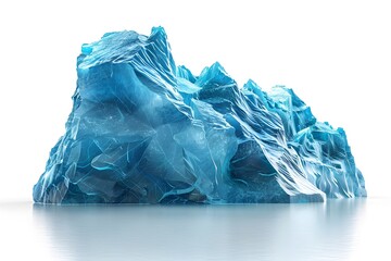 Fototapeta premium Stunning Iceberg Formation in Vibrant Blue Tones
