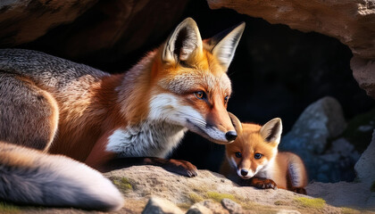 Fototapeta premium fox in the wild