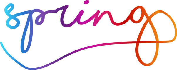 gradient Spring, Spring sale illustration with tropical leaves background. Promotion banner, flyer and poster