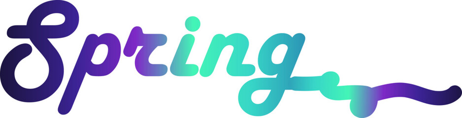 gradient Spring, Spring sale illustration with tropical leaves background. Promotion banner, flyer and poster