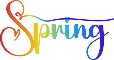 Naklejka premium gradient Spring, Spring sale illustration with tropical leaves background. Promotion banner, flyer and poster