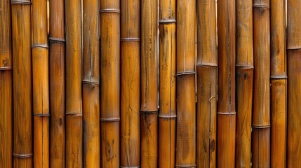 Fototapeta premium Close-up of a Bamboo Fence