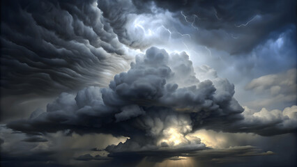 Obraz premium storm cloud background illustration