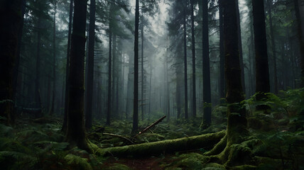 Fototapeta premium Morning in the forest