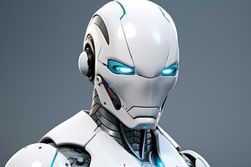 Illustration of cutting edge robotics technology and innovation in a futuristic concept