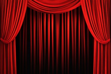 Red Stage Curtains
