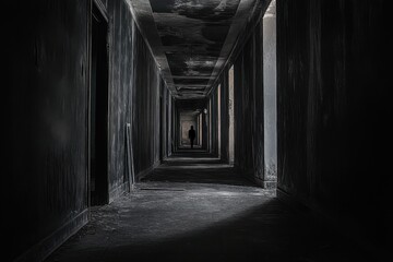Obraz premium Shadowed Hallway