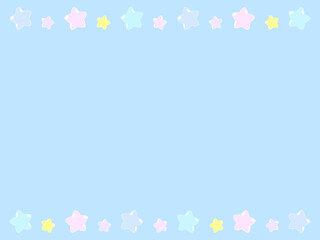 4:3 ファンシーポップなお星様フレーム⭐︎