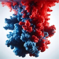 Fluid colors splashing from surfaces 