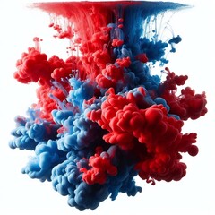 Fluid colors splashing from surfaces 