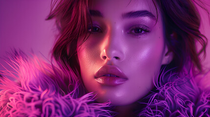 Fototapeta premium Concept for a fashion editorial. Gorgeous, lovely woman