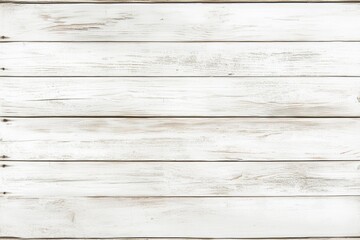 Obraz premium A close-up of weathered white wooden planks. Rustic, vintage style with a light and airy atmosphere.
