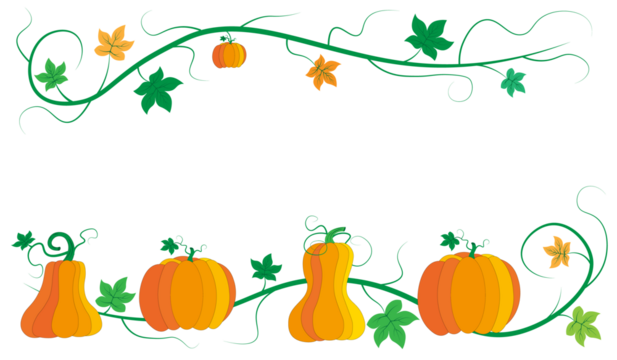 beautiful background with orange pumpkin, beautiful autumn background