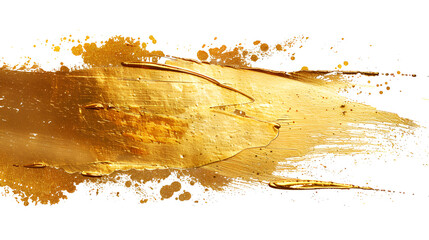 Paint glittery gold backdrop paper using a golden brush.