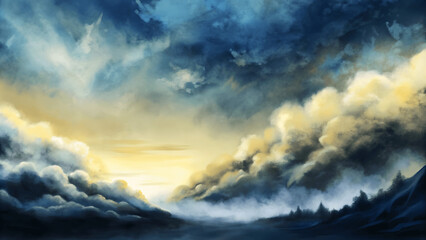 Obraz premium storm cloud background illustration