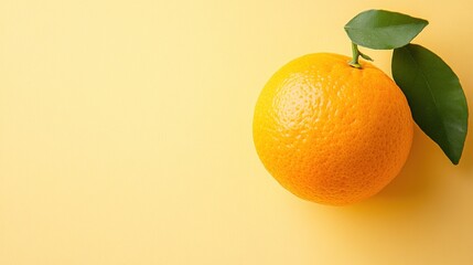 Orange on a Yellow Background