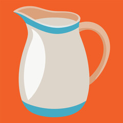 Milk Jug Vector Illustration