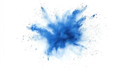 Naklejka premium Blue Powder Explosion