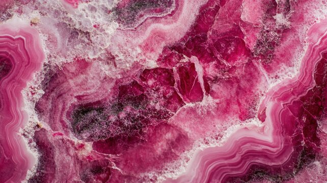 Polished thulite crystal showing rich pink color variations