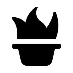 Plant pot solid icon