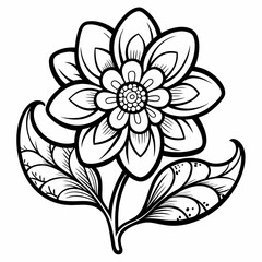 Flower coloring page