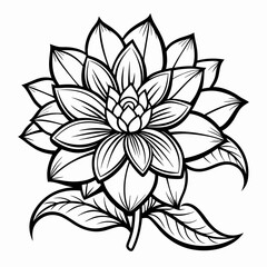 Flower coloring page