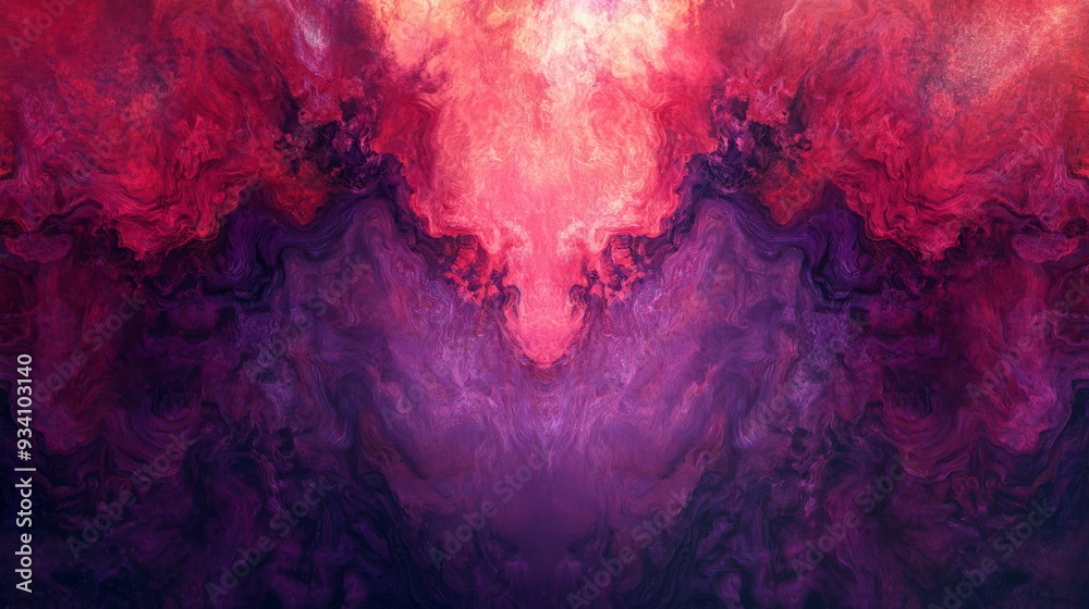 Fototapete artistic tie-dye background with deep reds and purples blending into a complex, abstract design.