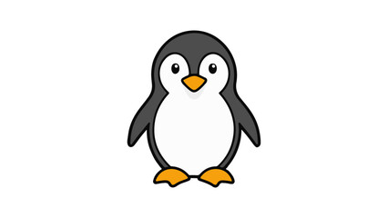 penguin on a white background