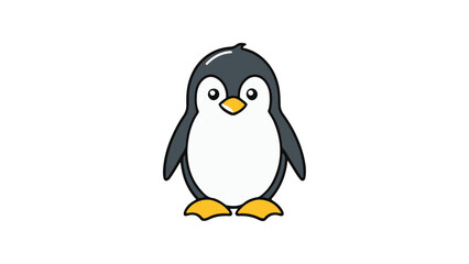 Fototapeta premium cartoon style penguin illustration