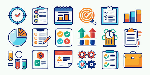 set of vector icons for web design