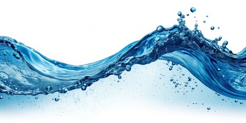 Obraz premium Blue Water Wave Splash, Water , Wave , Splash , Nature