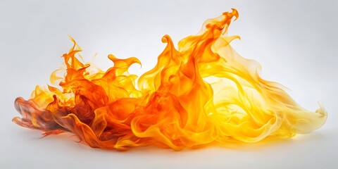 Abstract Fire Flame in Yellow and Orange Hues, Abstract Art, Fire Photography, Liquid Art, Color Swirl , fire, abstract