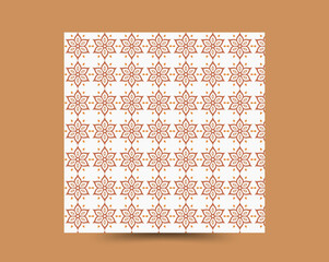 Stylish flower line pattern background