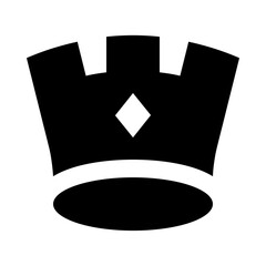Imperial King Crown Solid Icon