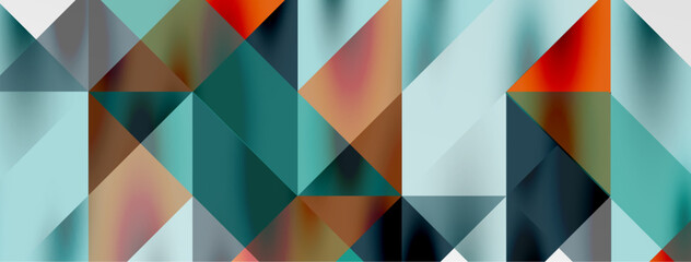 Tech minimal overlapping triangle shapes elements geometric graphic pattern