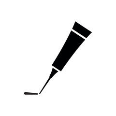 glue design in black and white	