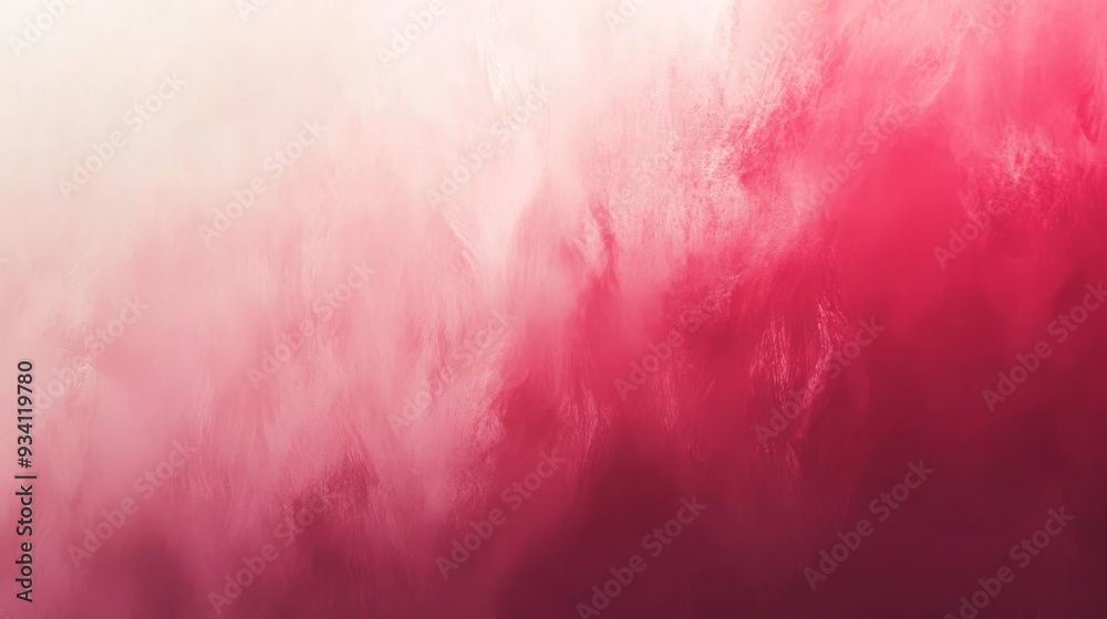 Aufkleber Smooth gradient background transitioning from light pink to deep red with subtle variations in tone, creating a soft, modern look.