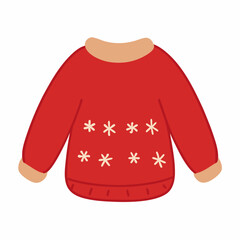 Christmas Sweater Cartoon sweater Knitted comfort winter clothing Wool cozy cute hand drawn (3)