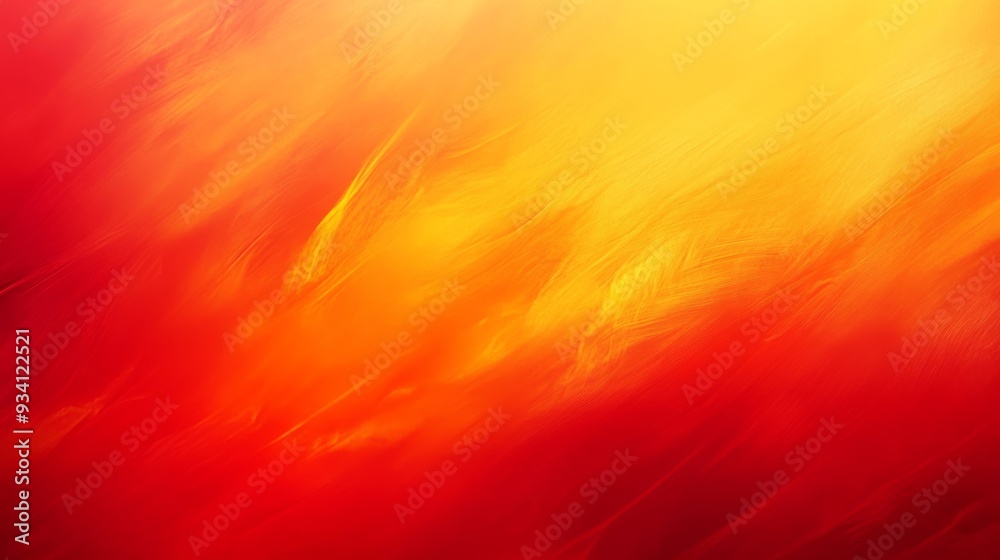 Poster vibrant gradient background blending from bright red to fiery orange, ideal for grabbing attention w