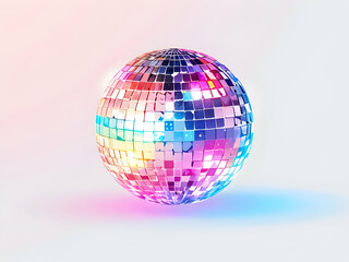 purple disco ball,Ai generated 