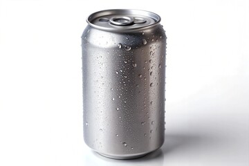 Can of generic soda isolated on a white background