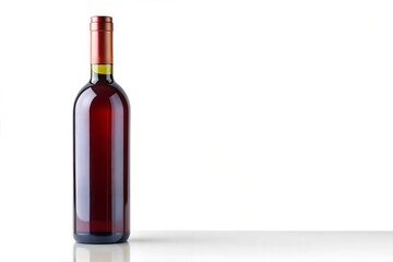 Generic wine bottle isolated on a white background