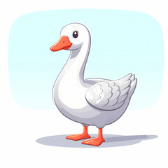 Obraz premium vector design of Geese against white background 