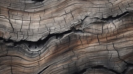 Fototapeta premium Intricate Wooden Tapestry: Tree Bark Close-Up