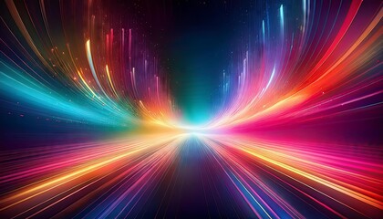 Obraz premium Modern Abstract Christmas Background with Colorful Light Streaks and Soft Gradients