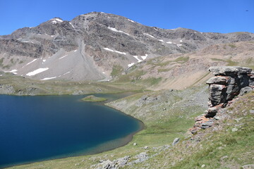 hiking in the mountains