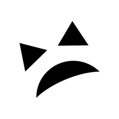 Halloween Monster Face Solid Icon