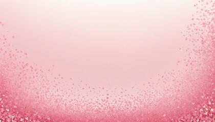 Fototapeta premium pink background with confetti and free space for text